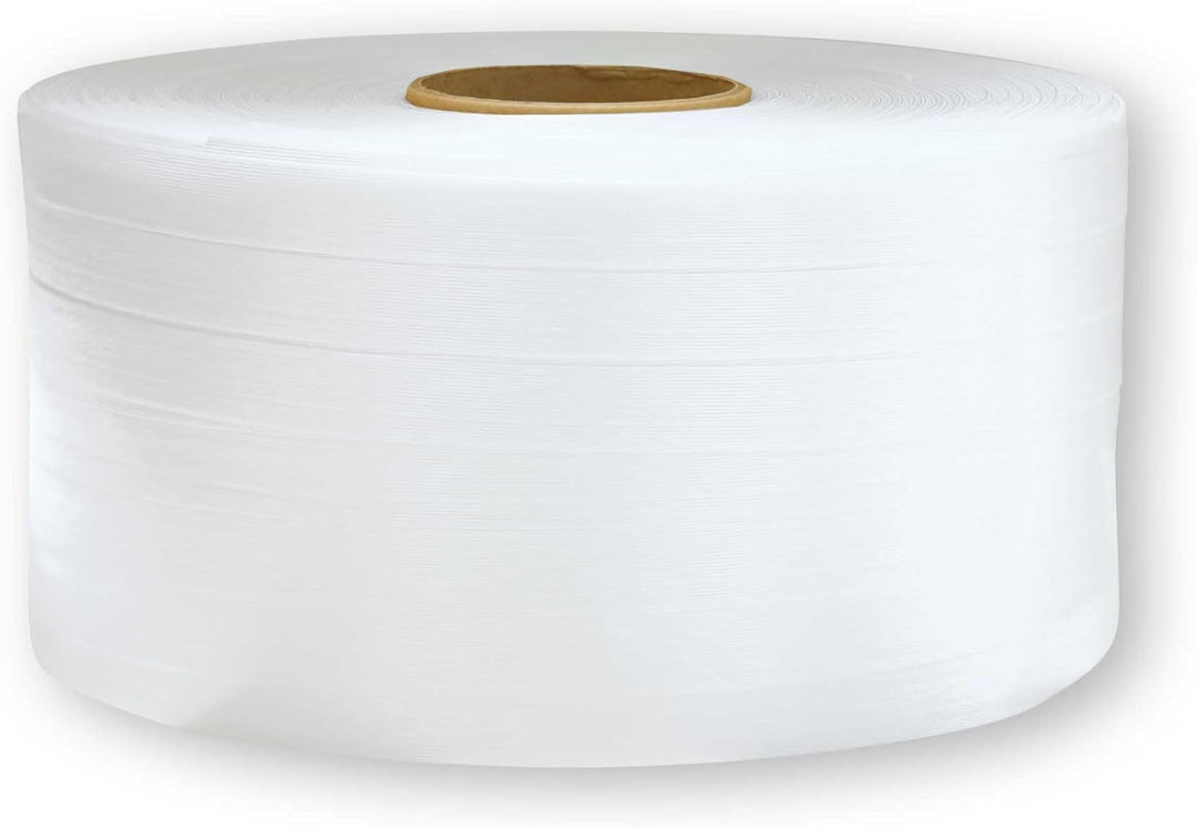 6 ROLLEN x 400m | 19mm Polyester Umreifungsband | 975kg Bruchlast | Polyesterband für optimale Ladun