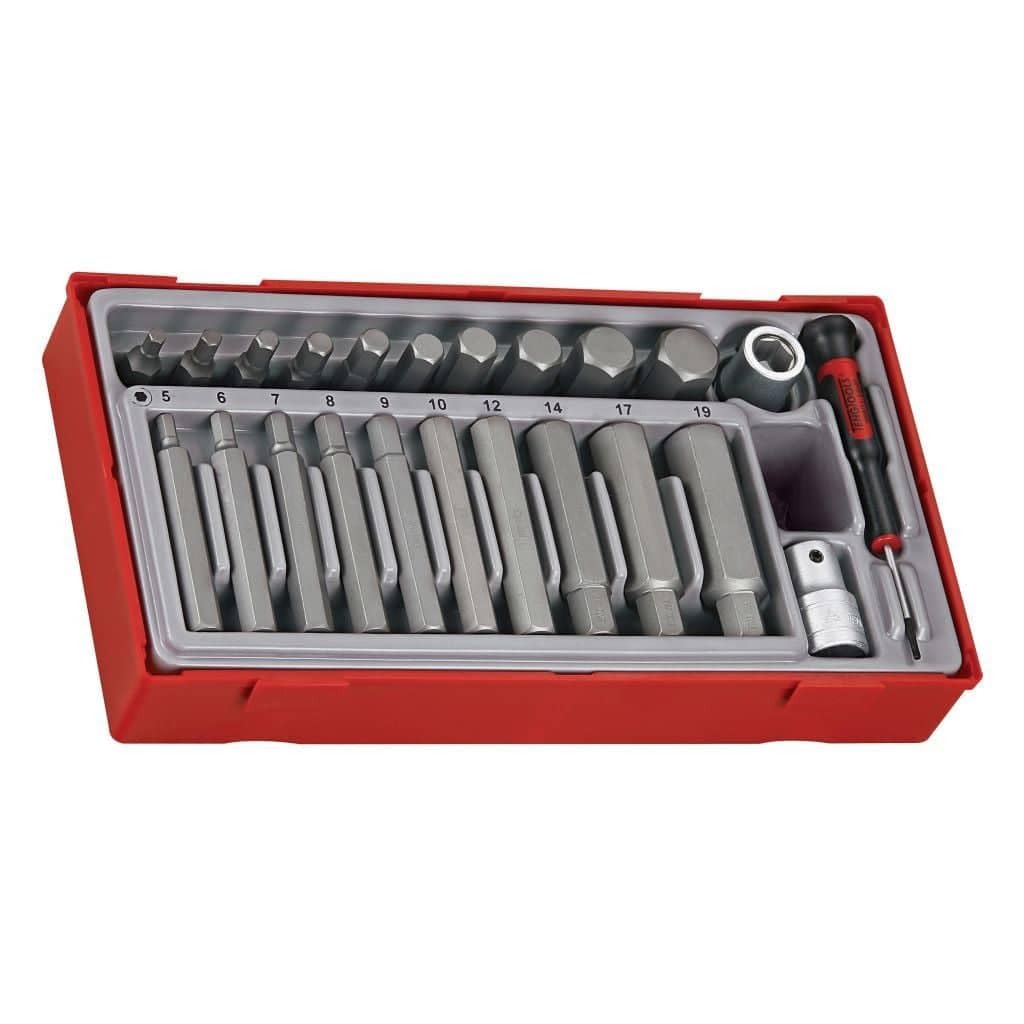 Teng - TTHEX23 23 Stück Metric Hex Bit Socket Set - TENTTHEX23 1 Chromvanadium, 1 Chromvanadium