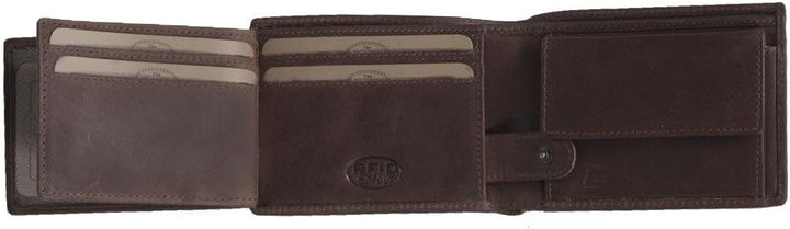 The Chesterfield Brand Leder Portemonnaie Braun Marvin RFID Safe