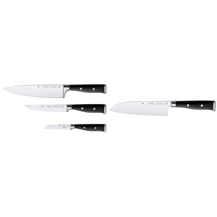 WMF Grand Class Messerset 3teilig & Grand Class Santoku Messer 33 cm, Made in Germany, Messer geschm
