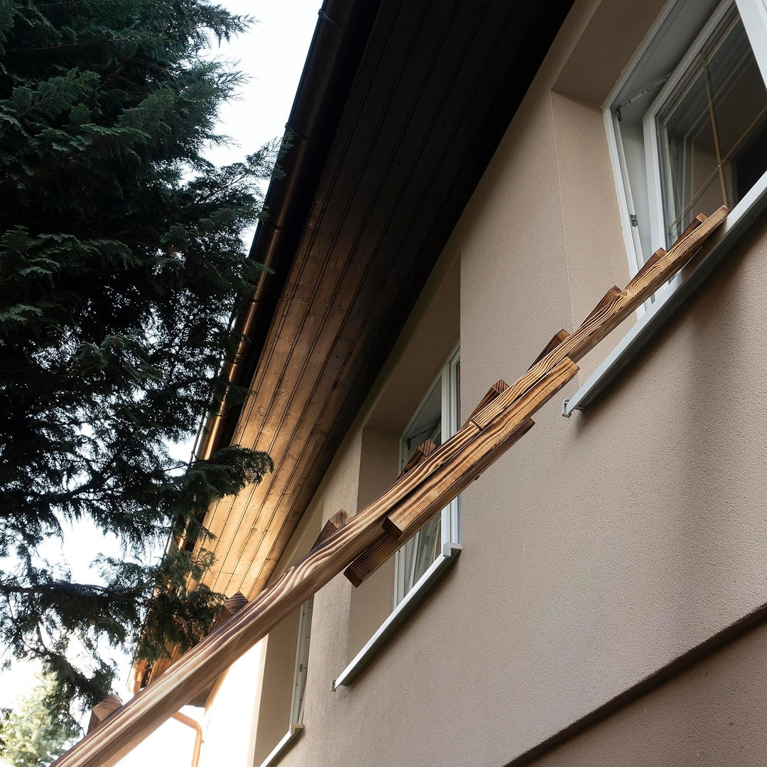 Katzenleiter Katzentreppe Geflammt Katzenstufe für Balkon 2m ohne Befestigung