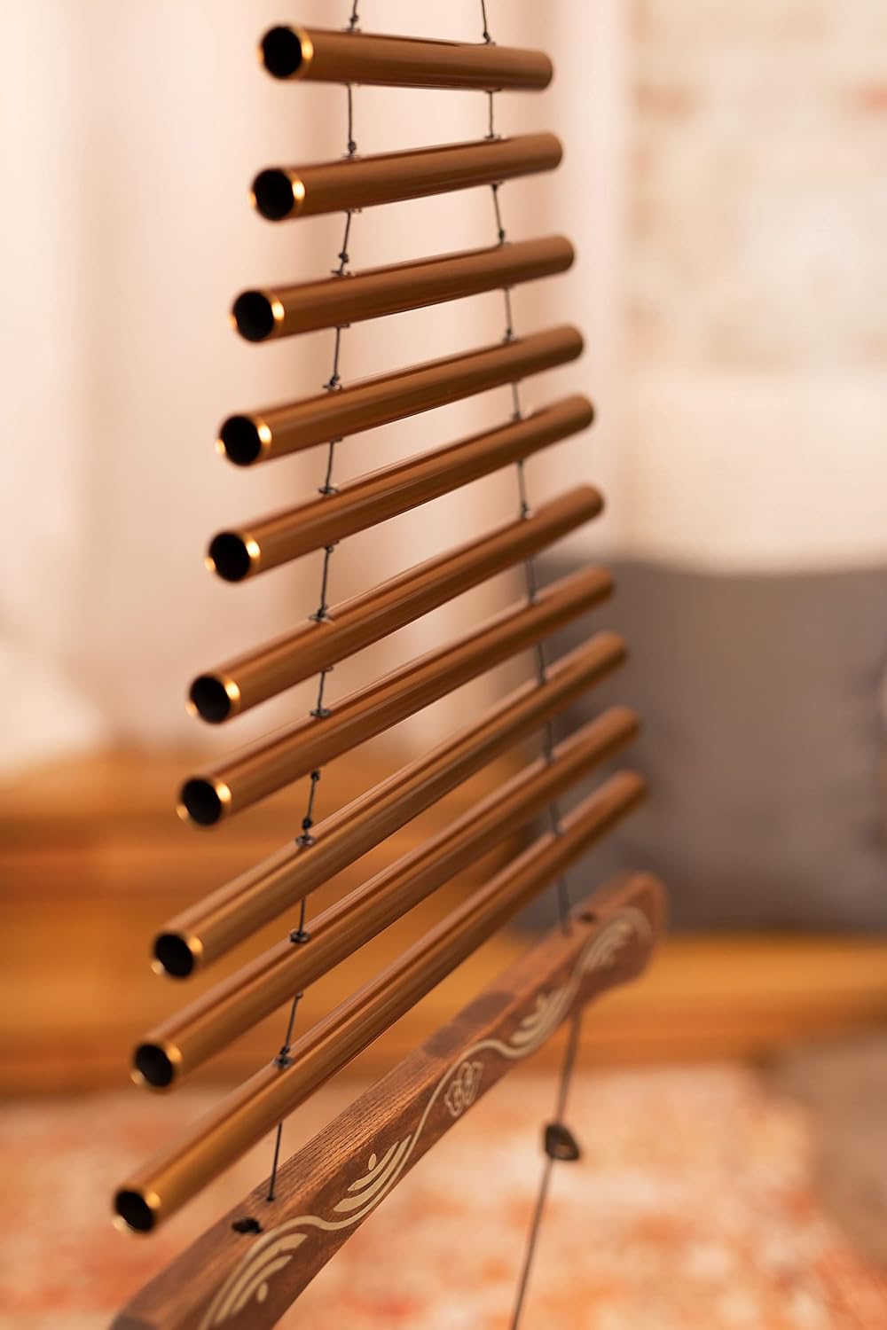 Sonic Energy Meditation Flow Chime – 10 Töne Klangspiel in D Dur (440 Hz) – für Entspannung u. Klang