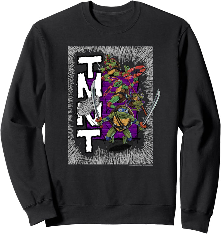 Teenage Mutant Ninja Turtles: Mutant Mayhem Retro Poster Sweatshirt