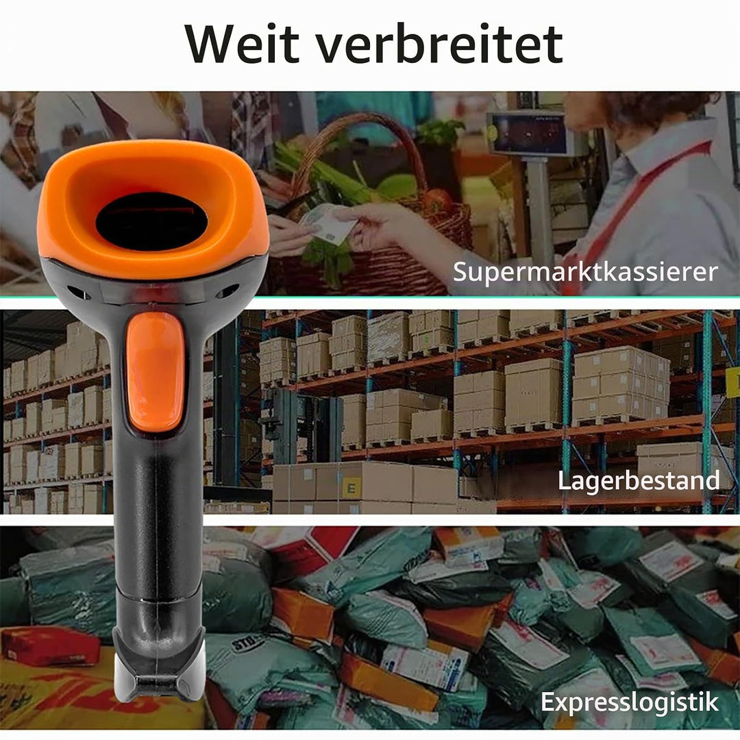 Handheld Barcode Scanner 1D 2D QR Code Book Scanner für PC Handbuch Continuous Scanning USB Kabelbal