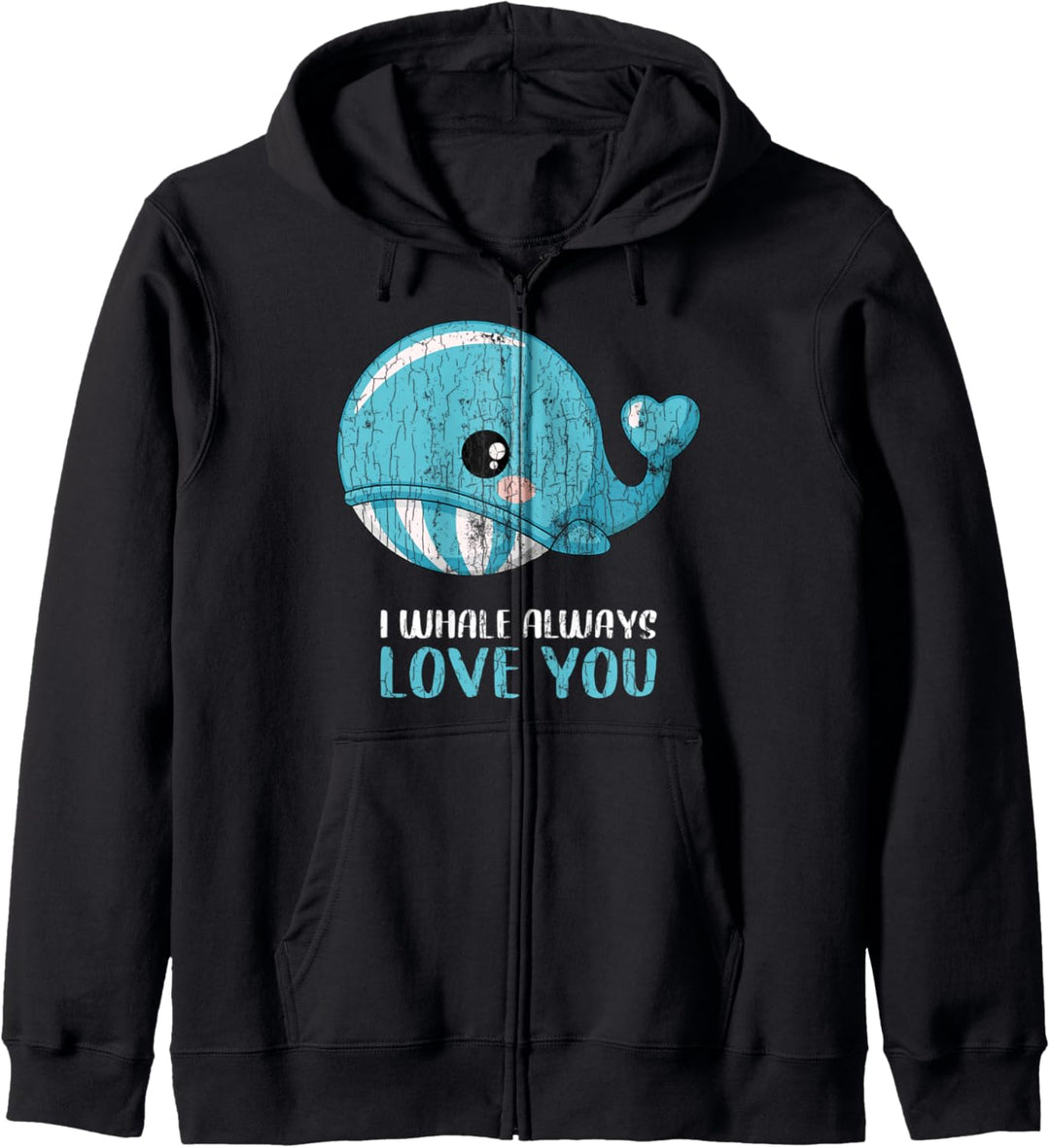 Lustiges Niedliche Wale Design für Ihn Ihr Valentinstag Kapuzenjacke