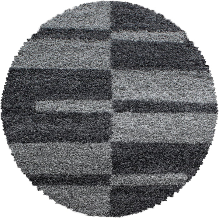 Hochlfor Rund Teppich Wohnzimmer Kariertes Design Schlafzimmer Esszimmer Flur Läufer Küche Weicher L