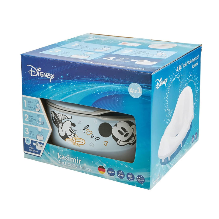 keeeper Mickey Babytopf deluxe 4in1, Töpfchen + Toilettensitz + Hocker + Feuchttuchspender, Ab ca. 1