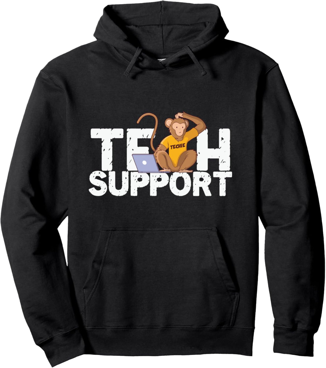Tech Support Monkey Computer Programmer Kundenservice Pullover Hoodie