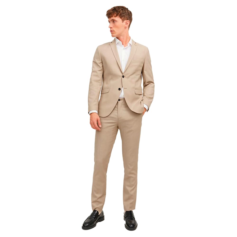 JACK & JONES Male Einreihiger Blazer JPRSOLARIS Slim Fit Blazer 58 Pure Cashmere, 58 Pure Cashmere
