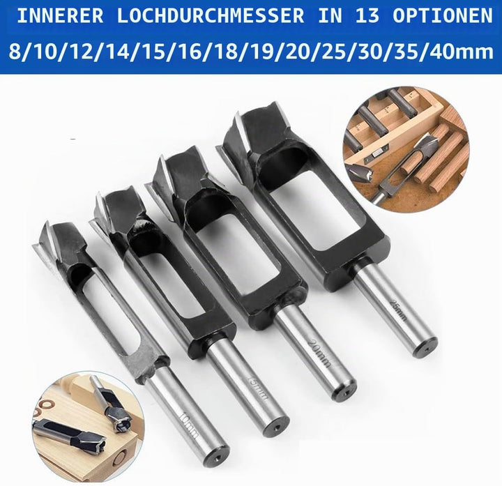 Dübel-Zapfenbohrer, tiefer Zapfenschneider, Kernbohrer, Holzarbeiten, Möbelherstellung, Tischlerei,