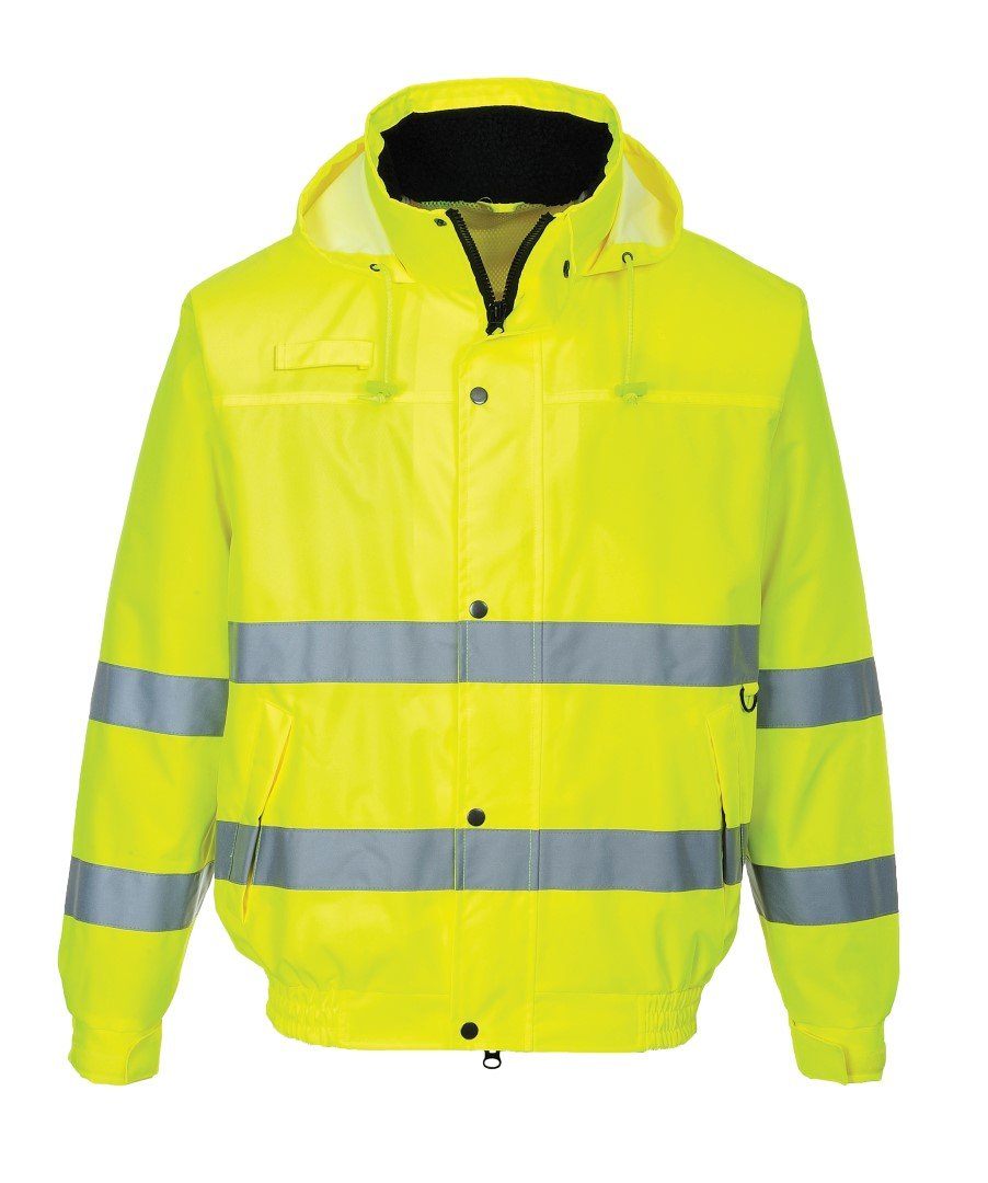 Hi-Vis Lite Bomber Jacket, colorYellow talla Medium M lemontree, M lemontree