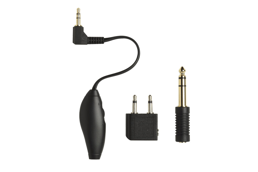 Shure Adapter Kit bestehend aus Flugzeugadapter, Lautstärkeregler und dem 1/4 Zoll (6,5 mm) Adapter