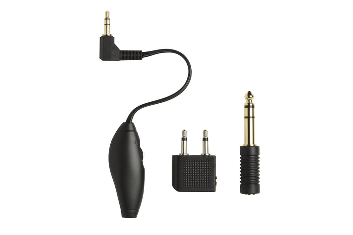 Shure Adapter Kit bestehend aus Flugzeugadapter, Lautstärkeregler und dem 1/4 Zoll (6,5 mm) Adapter