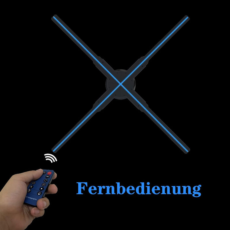 3D-Hologramm-Fan,Missyou 52CM Hologramm-Fan with APP WiFi und 700 Videotheken, 3D Holographischer Pr