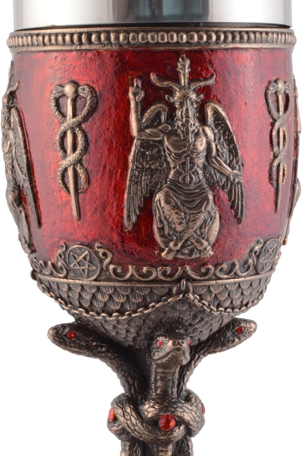 VOGLER Joh. Vogler GmbH Baphomet Kelch mit Schlangengriff - bronziert und coloriert by Veronese