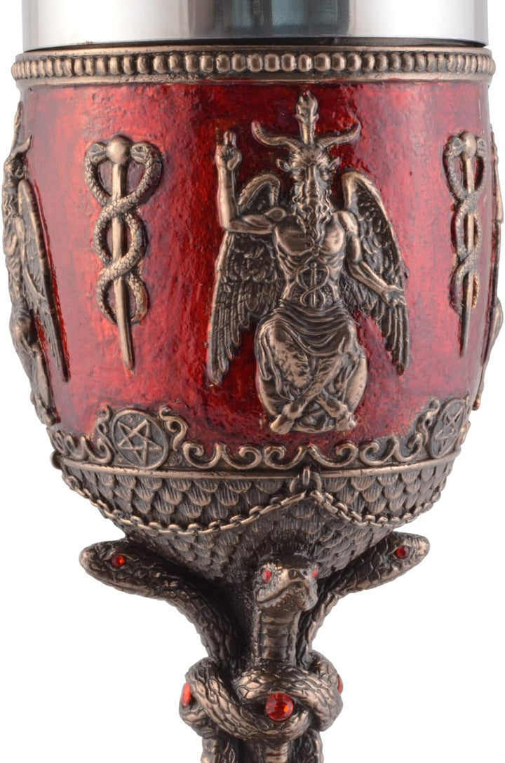 VOGLER Joh. Vogler GmbH Baphomet Kelch mit Schlangengriff - bronziert und coloriert by Veronese