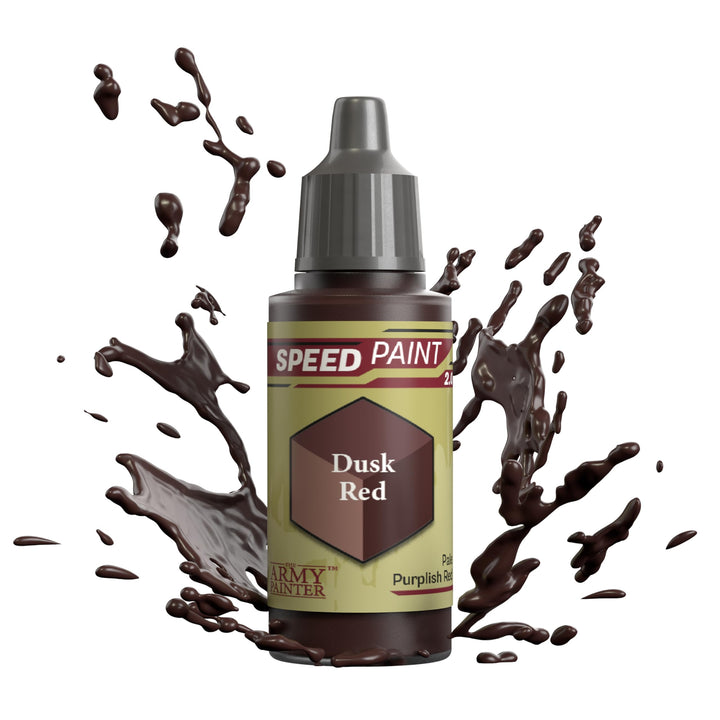 The Army Painter Speedpaint Dusk Red 2.0, Single Modellbau Acrylfarbe 18ml Einschichtige Lackierlösu