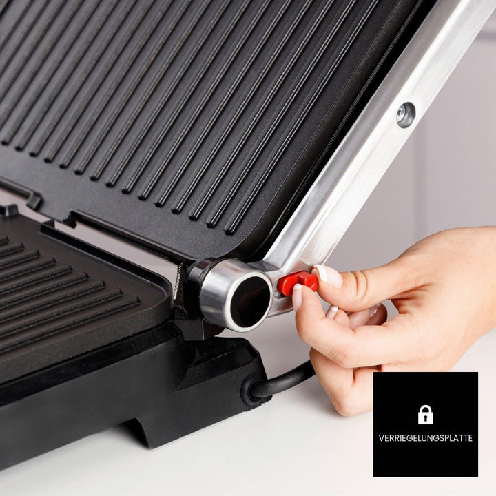 Taurus - Kontaktgrill Bistro 2600W | 2-in-1 Grill & Plancha | 29x23 cm | Stair System Höhenverstellu