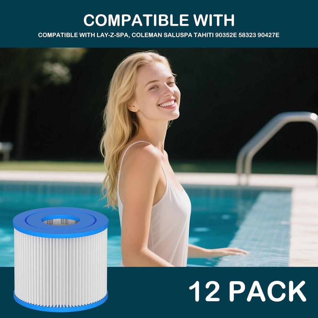 Typ VI Whirlpool-Filterkartusche für Lay-Z-Spa Miami, Vegas, Palm Springs, Paris, Monaco, Coleman Sa