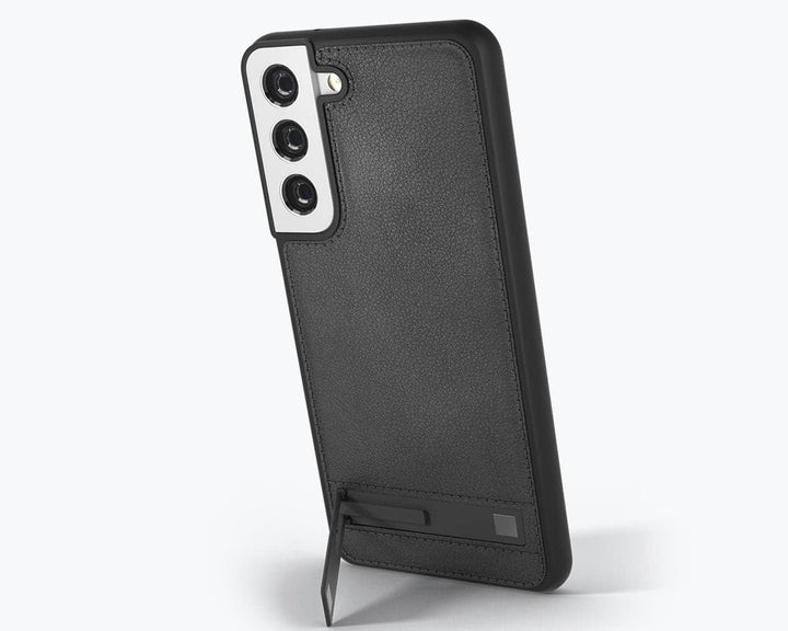 Snakehive Metro Lederhülle für Samsung Galaxy S23 || Echtleder Handyhülle mit Standfunktion || Echtl