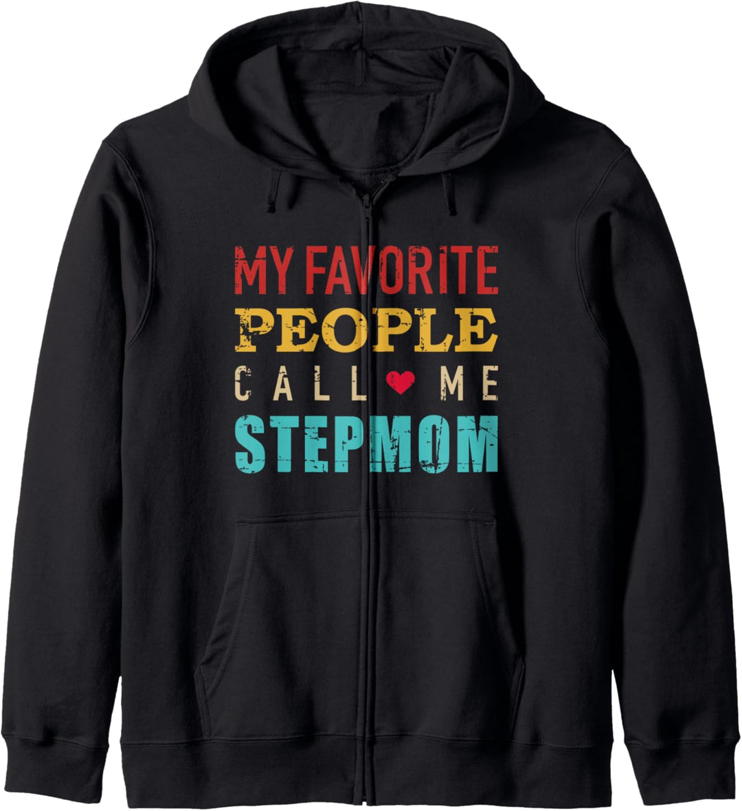 Stiefmutter lustiger Spruch vintage retro Kapuzenjacke