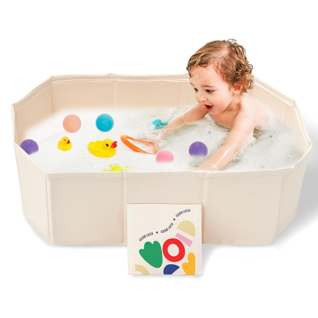 Faltbare Babybadewanne, Badewanne Kinder Grosse Kleinkindbadewanne Tragbares Duschbecken mit Newborn