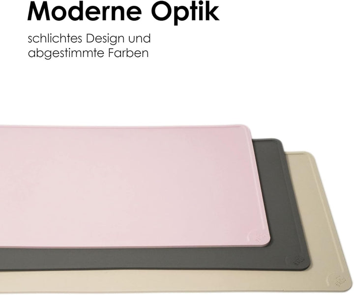 LucyBalu® Napfunterlage für Katzen | Katzenmatte für Wasser- & Futternapf | Silikonmatte als rutschf