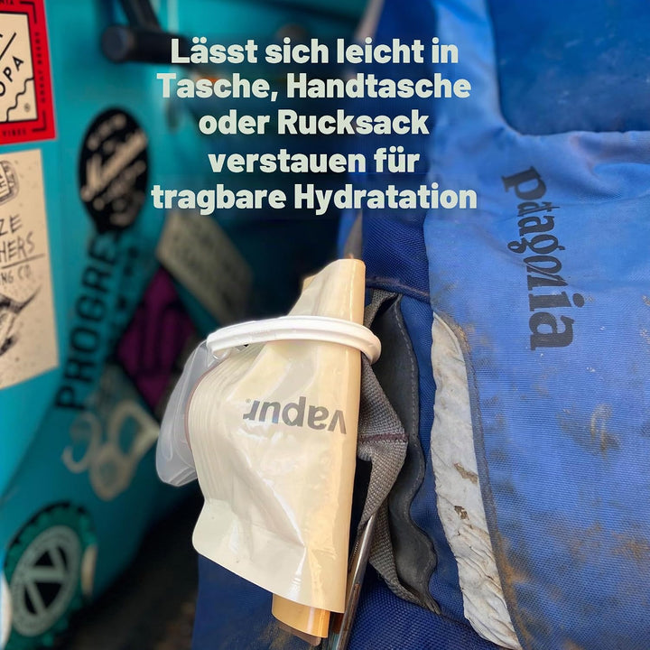 Vapur Eclipse Trinkflasche aus Kunststoff, wiederverwendbar, zusammenfaltbar/zusammenrollbar 1 Liter