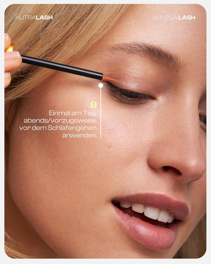 Nuvega Lash – Veganes Wimpernserum & Augenbrauenserum für lange Wimpern in nur 4-6 Wochen I Lash Ser