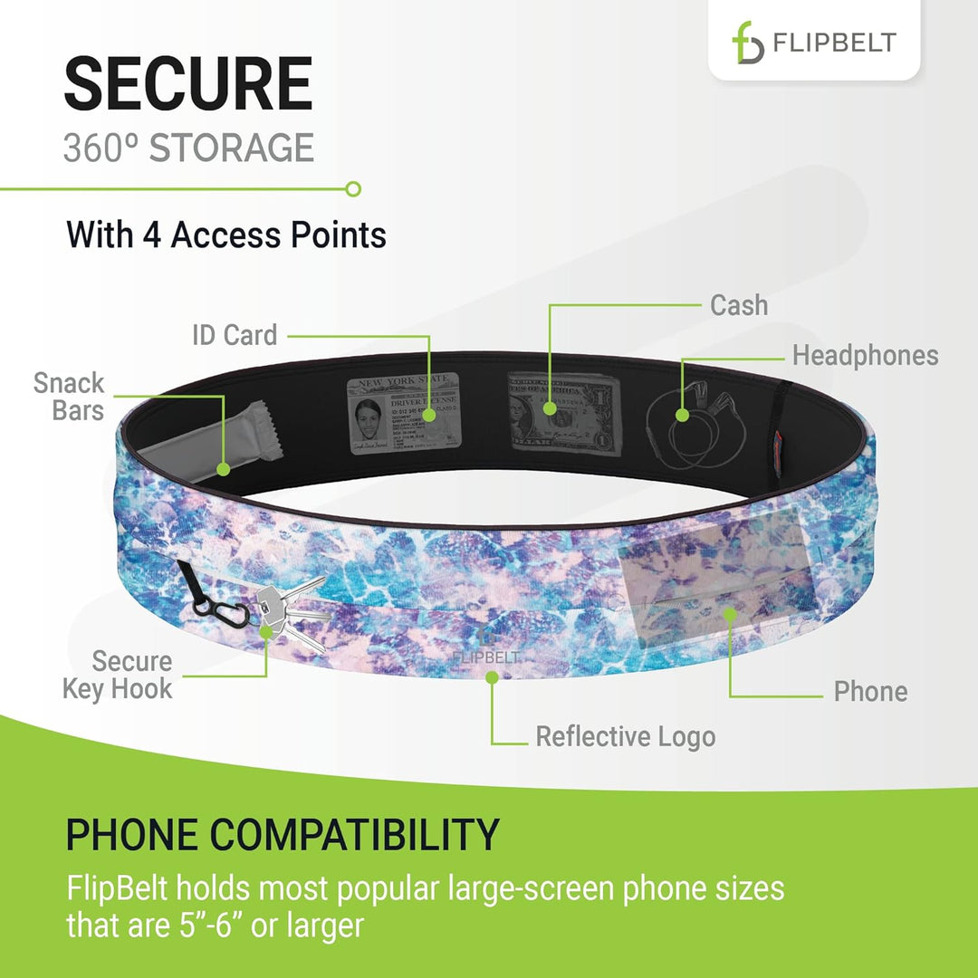 FlipBelt Laufgürtel für Handys, Aufbewahrung für Laufgürtel, hergestellt und entworfen in den USA L