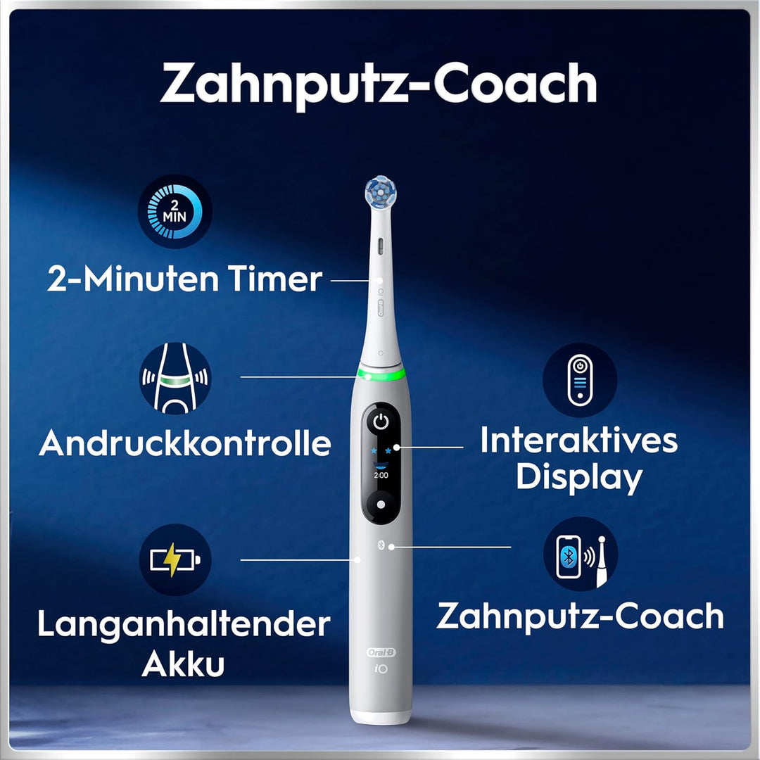 Oral-B iO Series 6 Elektrische Zahnbürste/Electric Toothbrush, 2 Aufsteckbürsten, 5 Putzmodi für Zah