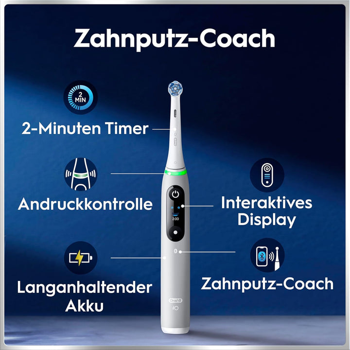 Oral-B iO Series 6 Elektrische Zahnbürste/Electric Toothbrush, 2 Aufsteckbürsten, 5 Putzmodi für Zah