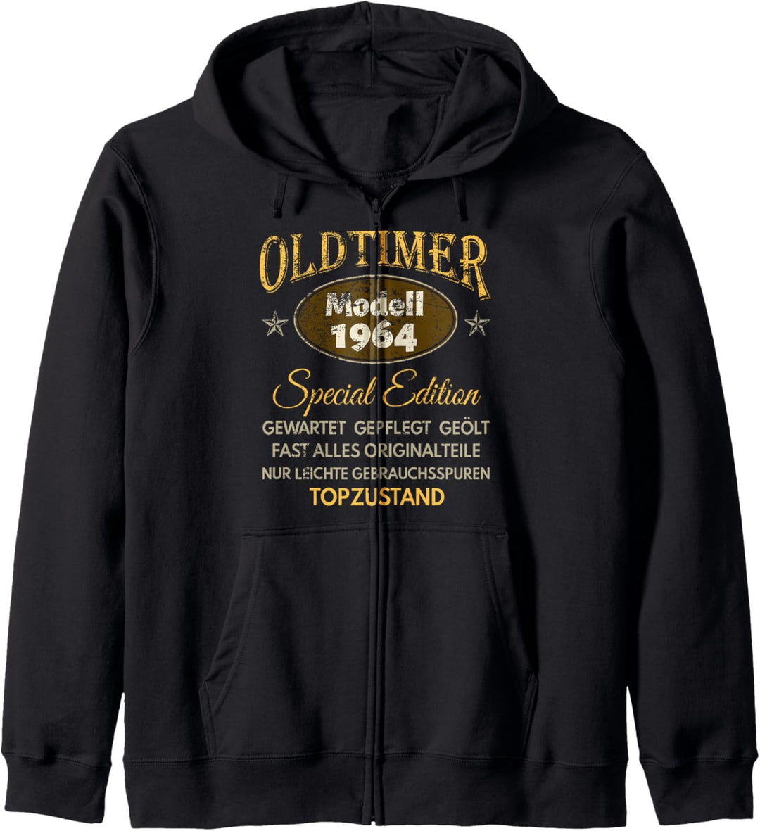 60. Geburtstag Mann Frau 60 Jahre 1964 Deko Lustig Geschenk Kapuzenjacke