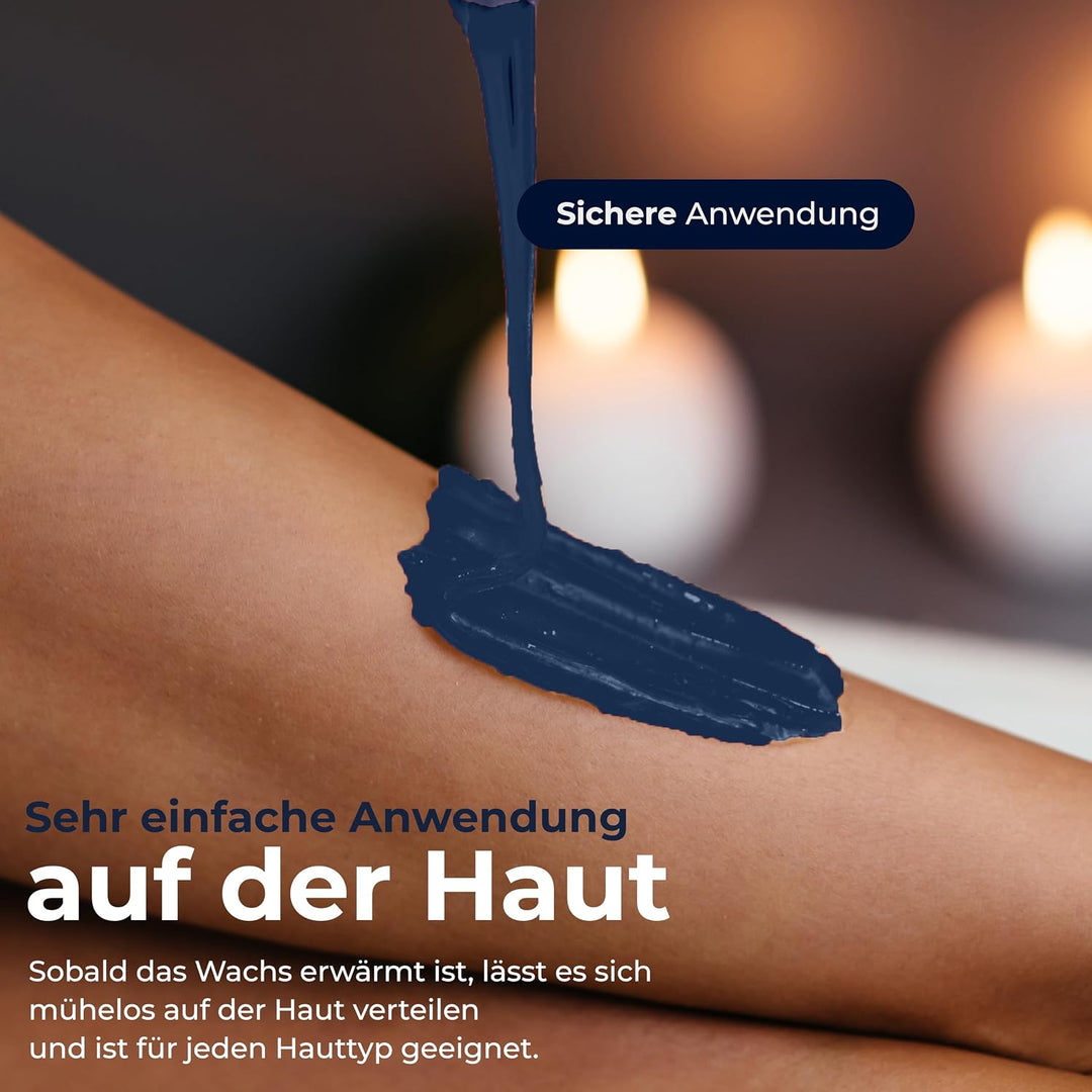 Heisswachs Perlen für Enthaarung, Waxing Bohnen für Körper, Intim &amp; Gesicht, Warmwachs ohne Streifen