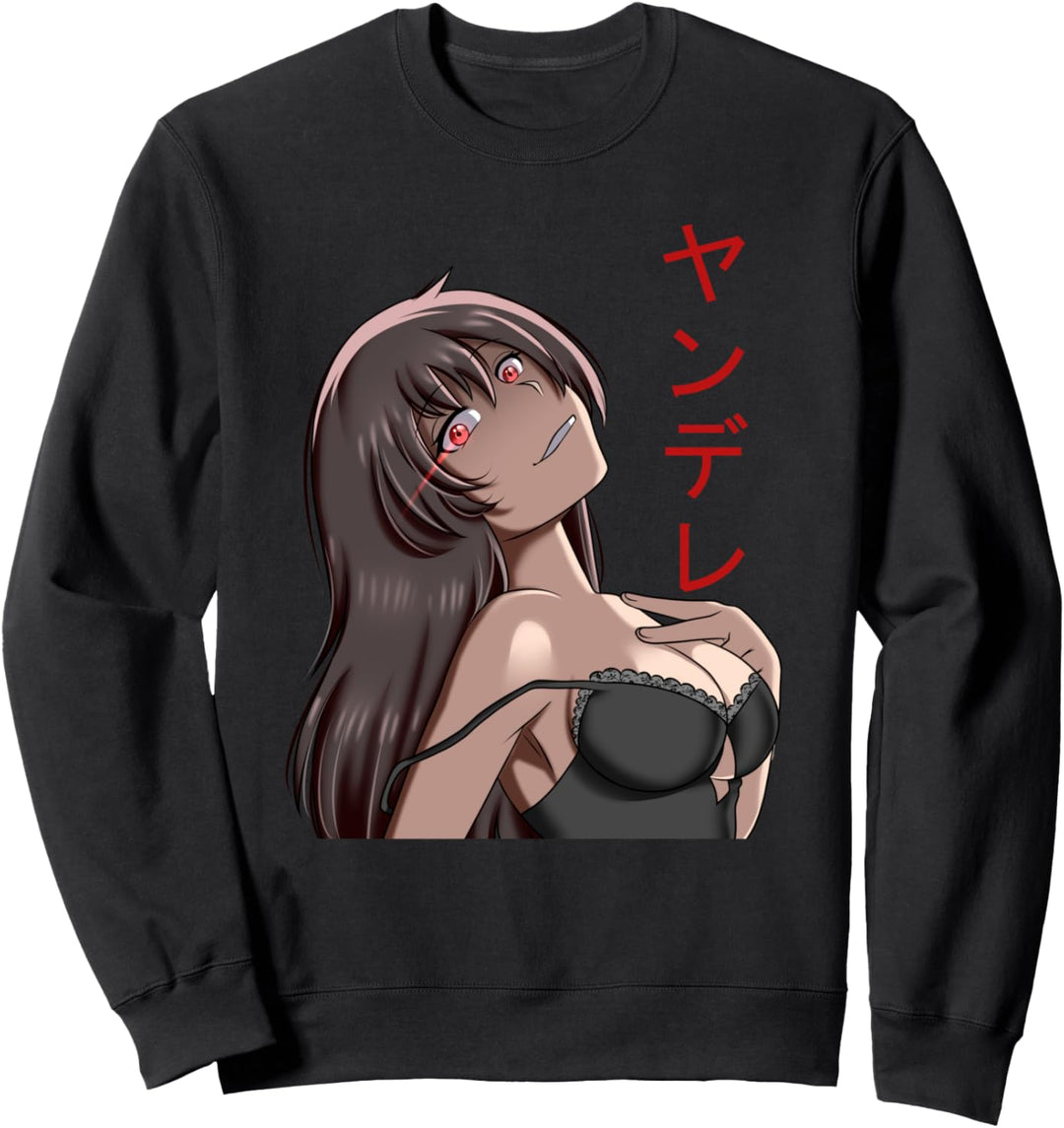 Perfekte japanische animes manga japanese cool yandere girl Sweatshirt