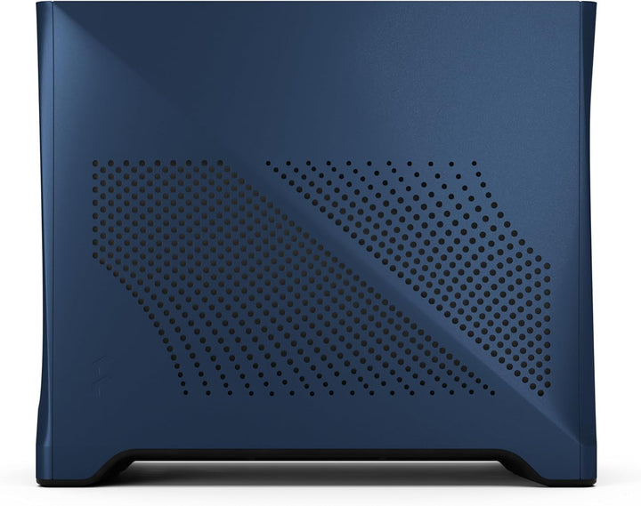 Fractal Design Era 2 ITX PC Case in Midnight Blue – Sleek Anodized Aluminum, Solid Walnut Top, Suppo