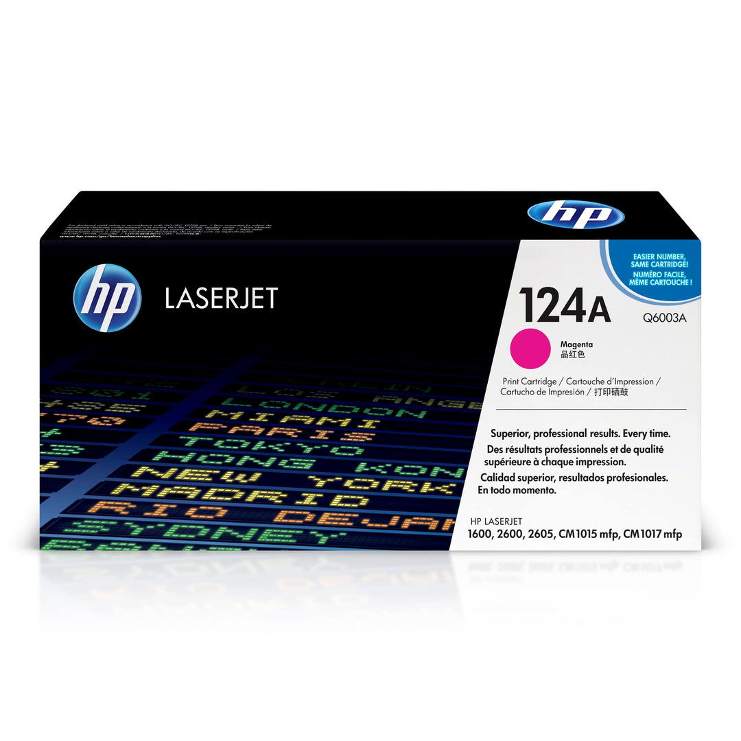 HP 124A (Q6003A) Rot Original Toner für HP Color Laserjet 2600, 2605, 1600, CM1016, CM1017 Standard