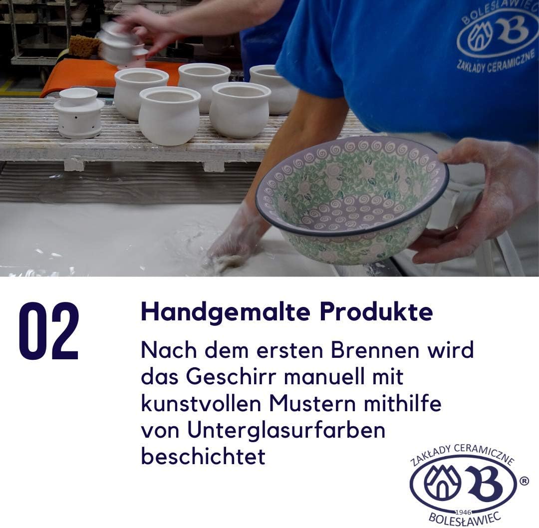 Original Bunzlauer Keramik Suppentasse 900908/D-42/1 - ZC boleslawiec