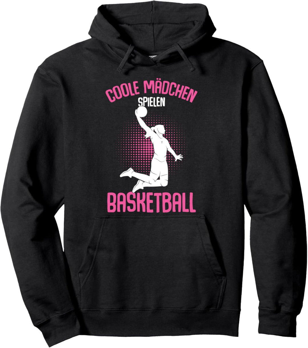 Coole Mädchen spielen Basketball Basketballerin Kinder Pullover Hoodie