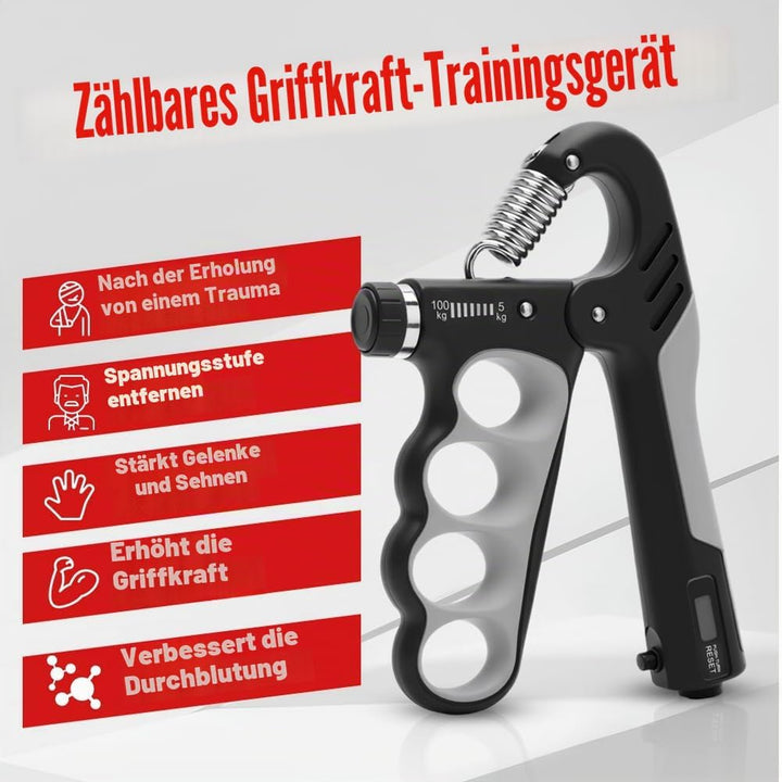 2 Stück Griffkraft Trainer, 5-100kg Handgriff Trainer, Verstellbare Unterarm Trainingsgerät, Finger