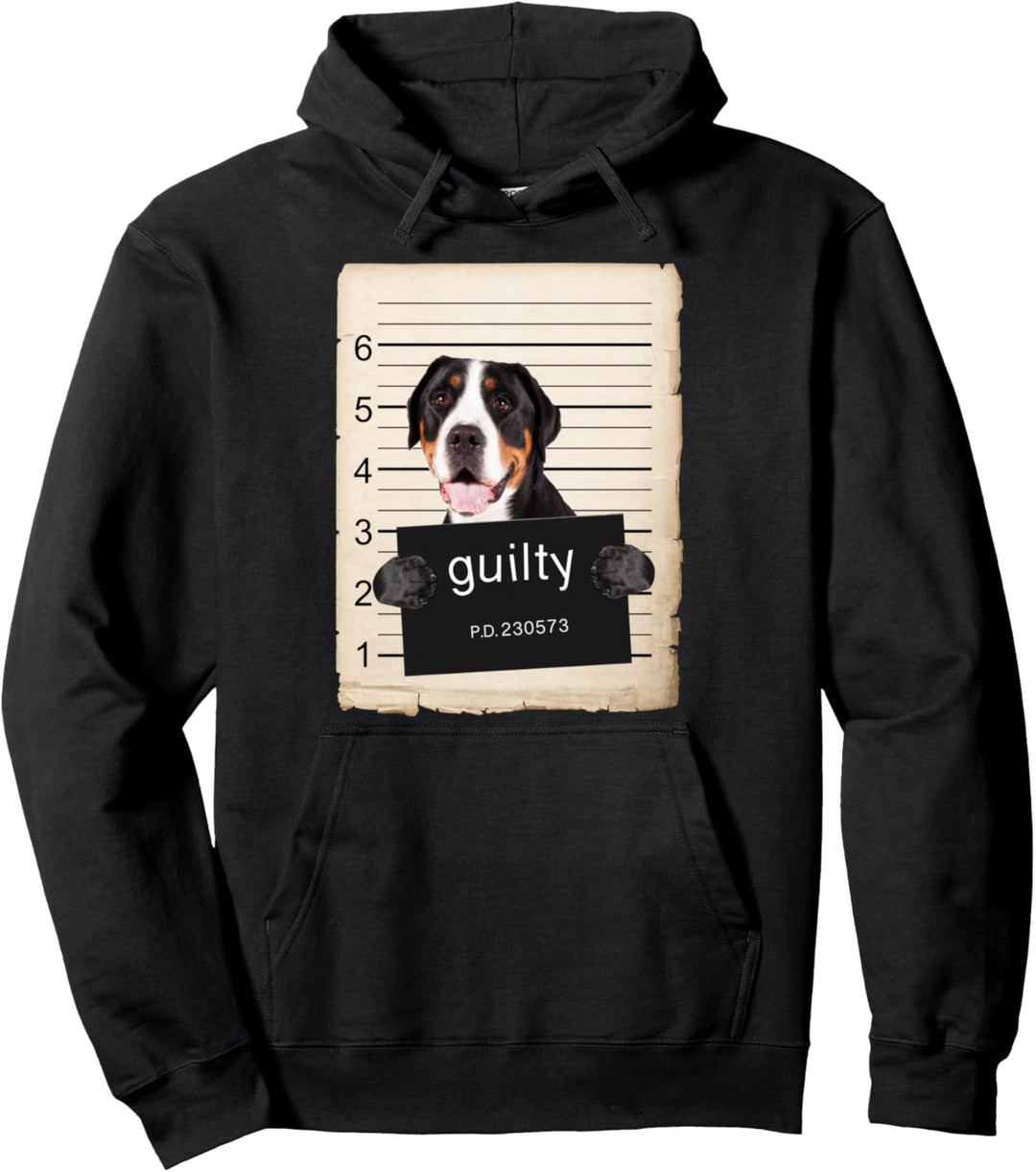 Greater Swiss Mountain Dog mug shot Pullover Hoodie