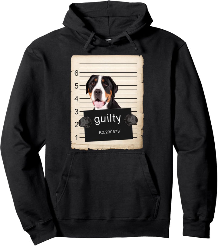 Greater Swiss Mountain Dog mug shot Pullover Hoodie