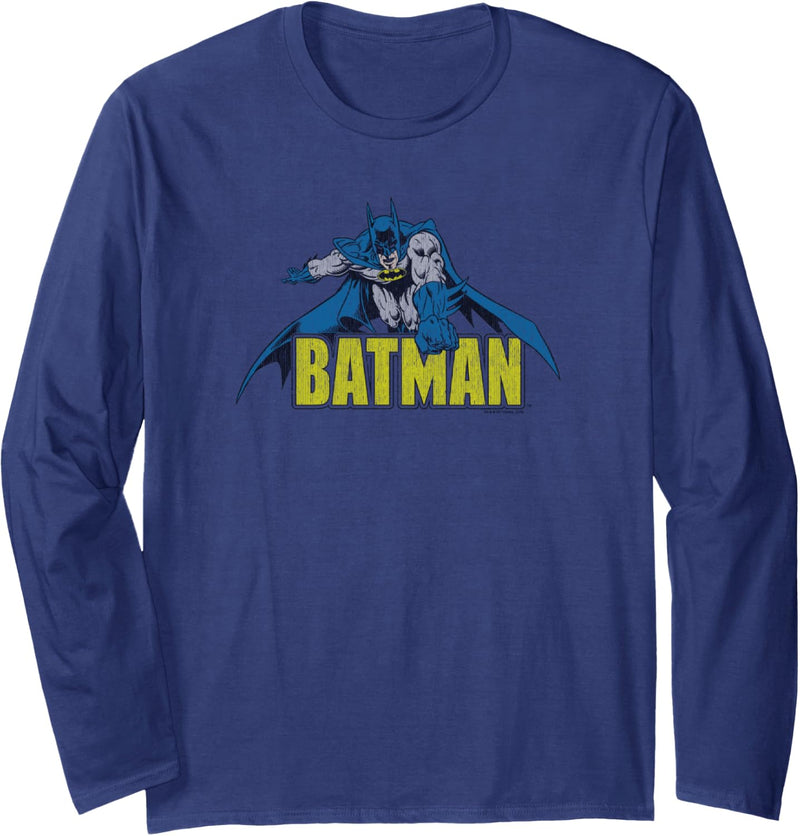 Batman Retro Distressed Langarmshirt