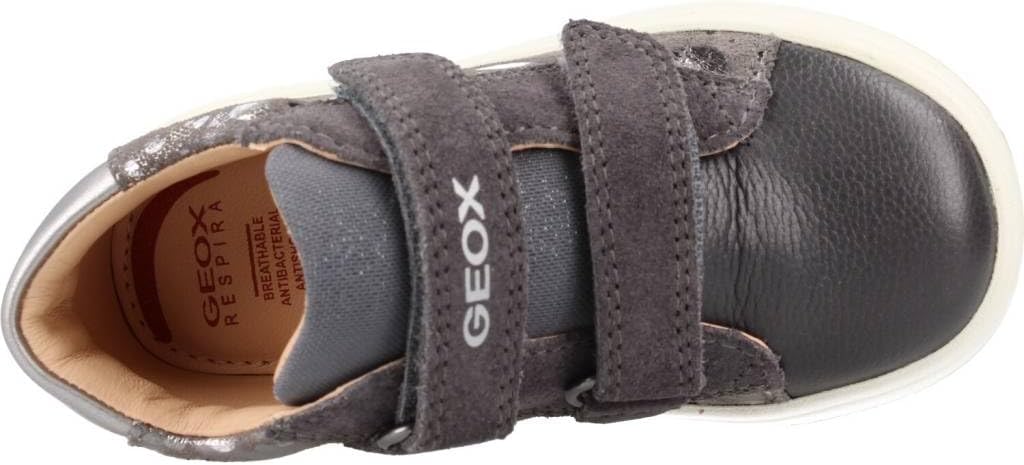 Geox Mädchen B Biglia Girl C Sneaker 24 EU Dk Grey Dk Silver, 24 EU Dk Grey Dk Silver