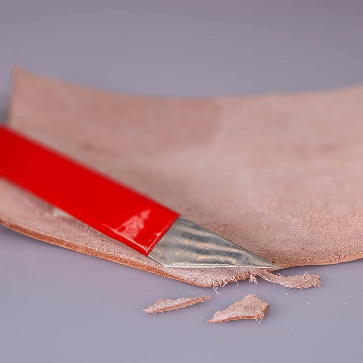 Langlauf Schuhbedarf Hochwertiges Schuhmachermesser aus Edelstahl, vorgeschliffen und mit isoliertem