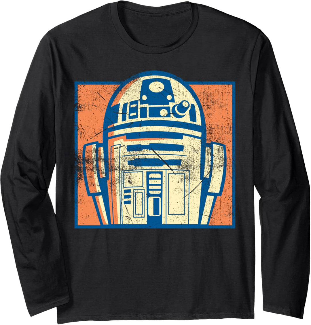 Star Wars R2-D2 Three Toned Portrait Langarmshirt