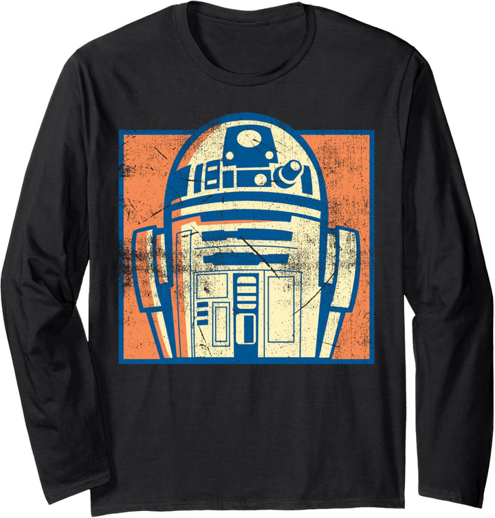Star Wars R2-D2 Three Toned Portrait Langarmshirt