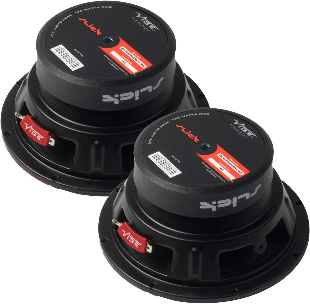 Vibe Audio Slick Pro Audio 6.6" Mitteltöner-Lautsprecher 125/275 W (RMS/MAX), 16,7 cm, 1 Paar, SLICK