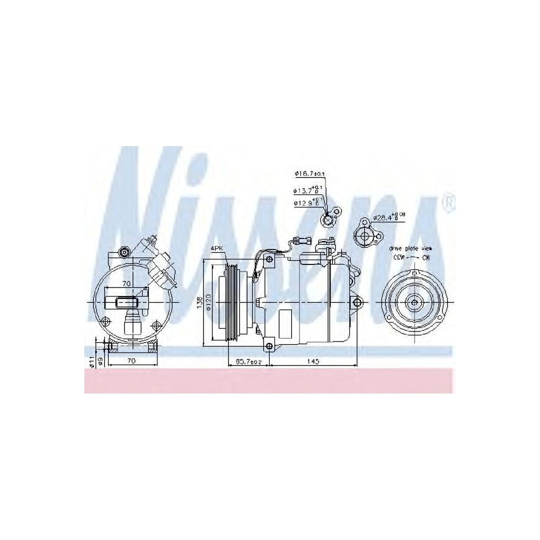 NISSENS 89027 Kompressor, Klimaanlage