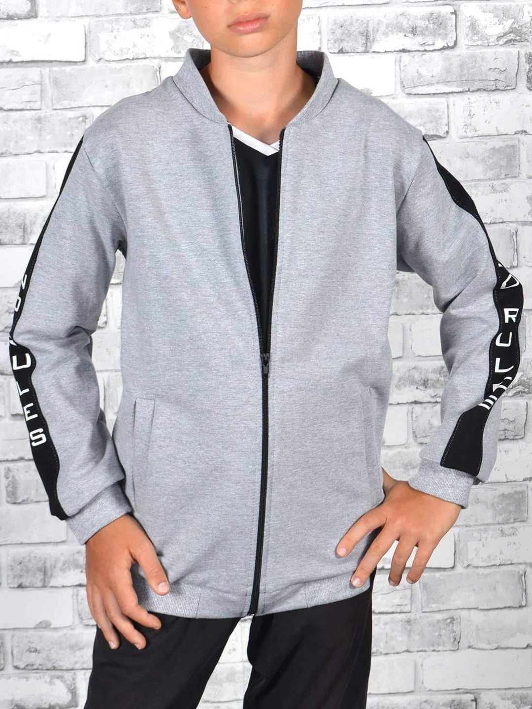 BEZLIT Jungen Kinder Hoodie Pullover Sweatjacke 30238 104 Grau, 104 Grau